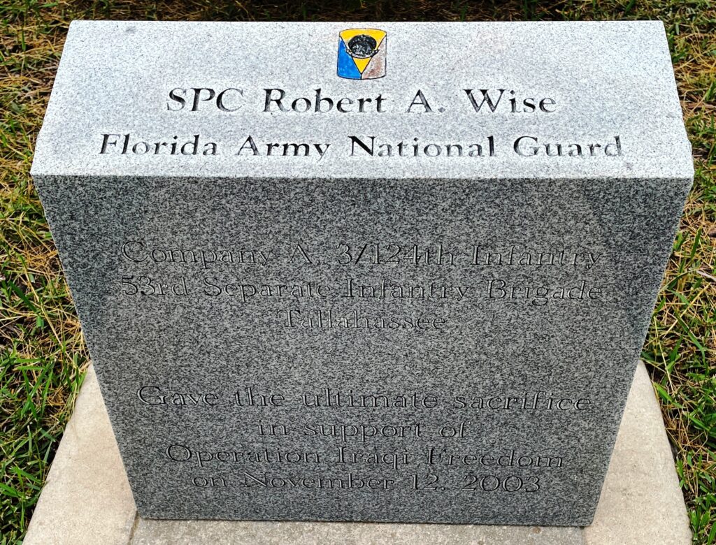 SPC ROBERT A. WISE WAR MEMORIAL