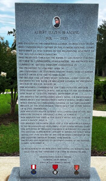 ALBERT HAZEN BLANDING WAR MEMORIAL