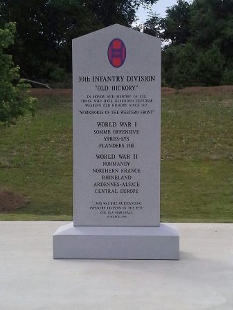 30TH INFANTRY DIVISION “OLD HICKORY” WAR MEMORIAL