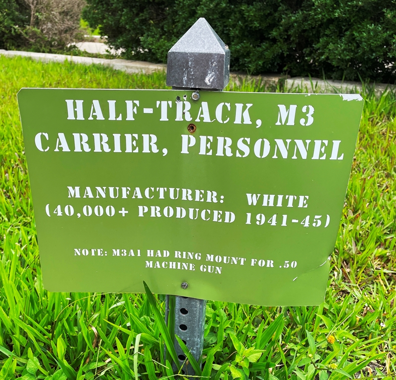 HALF-TRACK, M3 CARRIER, PERSONNEL MEMORIAL PLAQUE