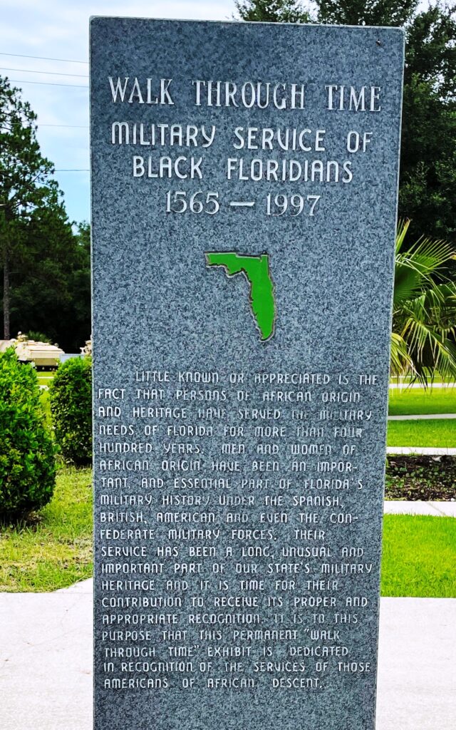 MILITARY SERVICE OF BLACK FLORIDIANS WAR MEMORIAL