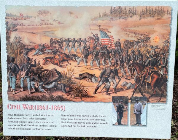 BLACK FLORIDIANS CIVIL WAR MEMORIAL PANEL