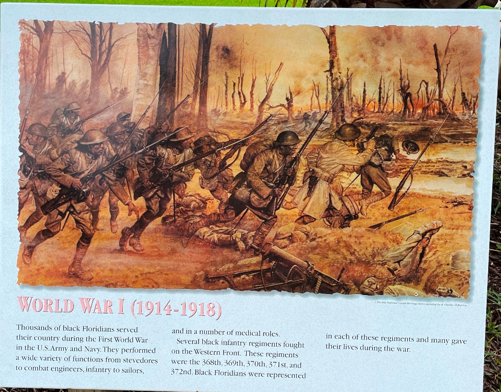 BLACK FLORIDIANS WORLD WAR I MEMORIAL PANEL