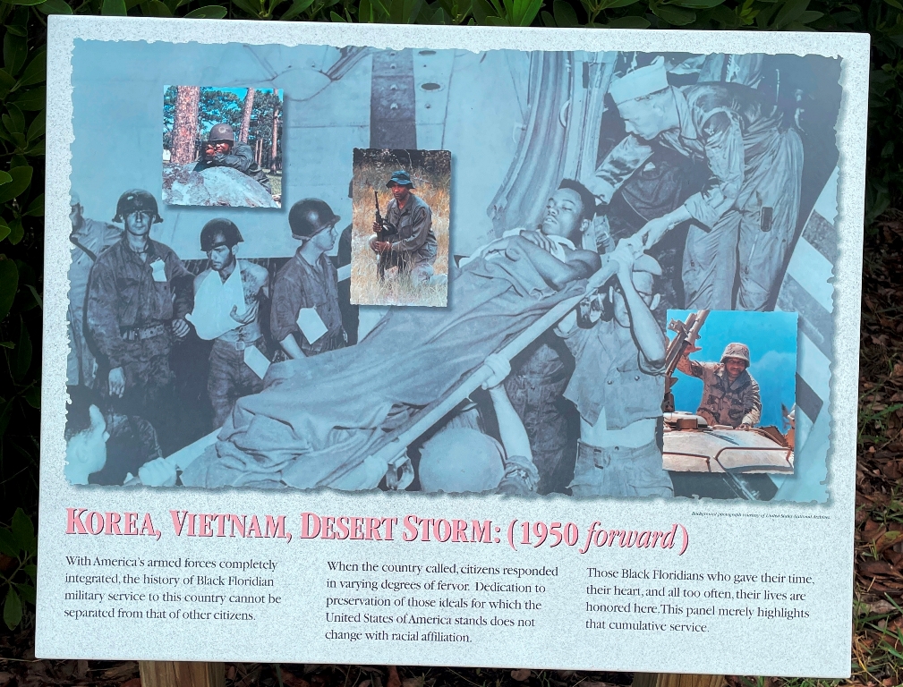 KOREA, VIETNAM, DESERT STORM: (1950 FORWARD) MEMORIAL PANEL