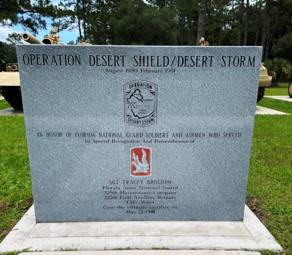 FLORIDA NATIONAL GUARD OPERATION DESERT SHIELD/DESERT STORM MEMORIAL