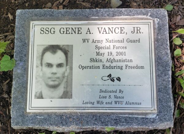 SSG GENE A. VANCE, JR. WAR MEMORIAL PLAQUE