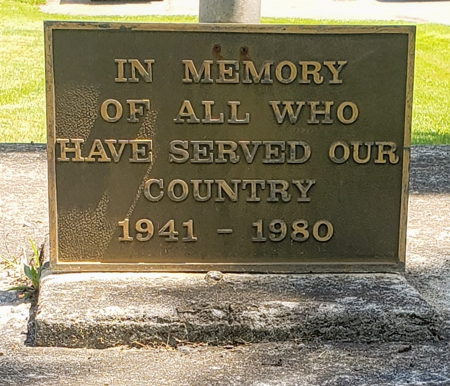 CASSVILLE ALL VETERANS MEMORIAL PLAQUE