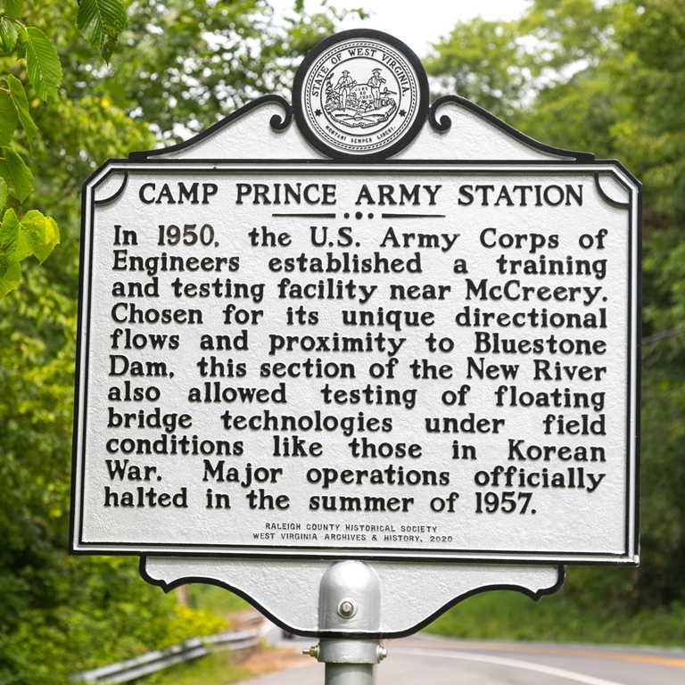 CAMP PRINCE ARMY STATION MEMORIAL MARKER