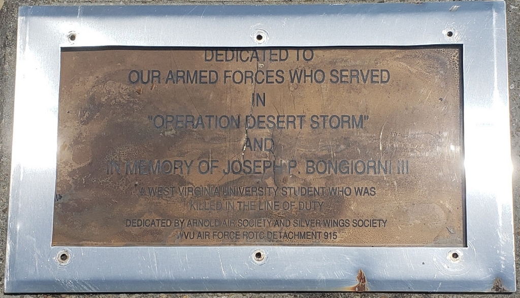 WEST VIRGINIA UNIVERSITY “OPERATION DESERT STROM” WAR MEMORIAL