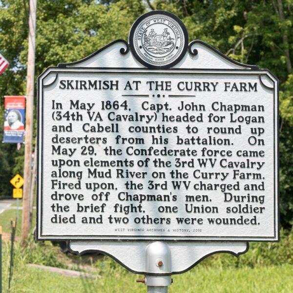 SKIRMISH AT THE CURRY FARM WAR MEMORIAL MARKER