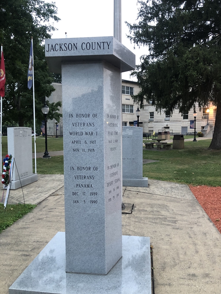 JACKSON COUNTY VETERANS MEMORIAL PARK STONE D