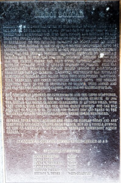 WEST VIRGINIA MERCI BOXCAR WAR MEMORIAL PLAQUE