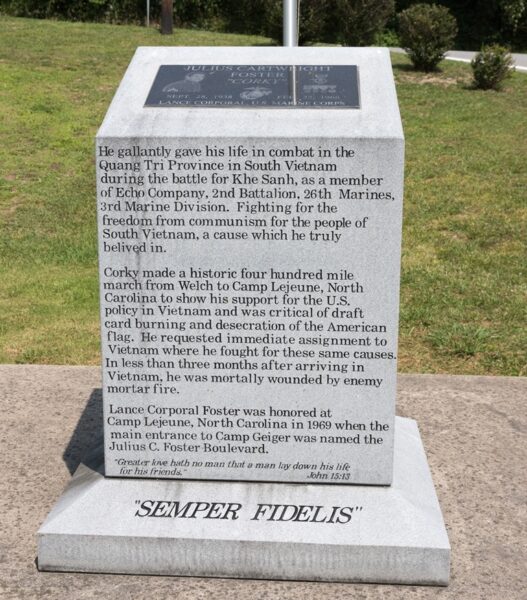 JULIUS CARTWRIGHT FOSTER WAR MEMORIAL