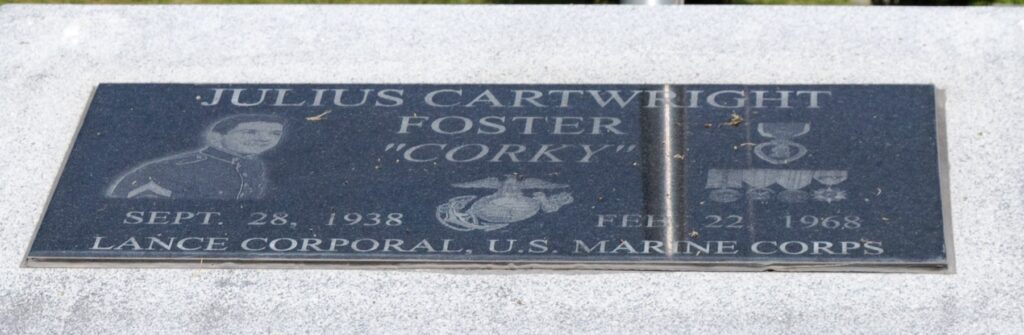 JULIUS CARTWRIGHT FOSTER WAR MEMORIAL PLAQUE