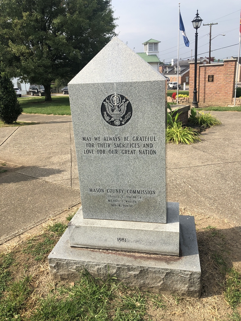MASON COUNTY KOREAN AND VIET NAM WARS MEMORIAL BACK