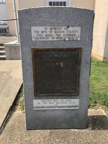 MASON COUNTY SUPREME SACRIFICE WAR MEMORIAL