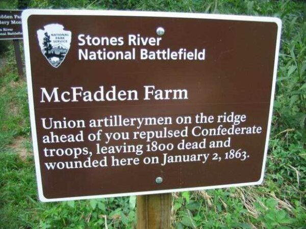 MCFADDEN FARM WAR MEMORIAL MARKER