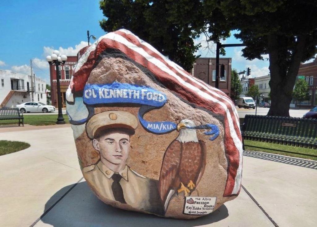 ALBIA FREEDOM ROCK VETERANS MEMORIAL SIDE B