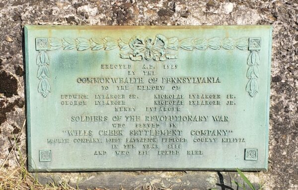 “WILLS CREEK SETTLEMENT COMPANY” REVOLUTIONARY WAR MEMORIAL