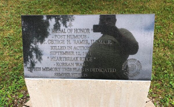 2ND/LT. GEORGE H. RAMER, U.S.M.C.R. MEDAL OF HONOR WAR MEMORIAL