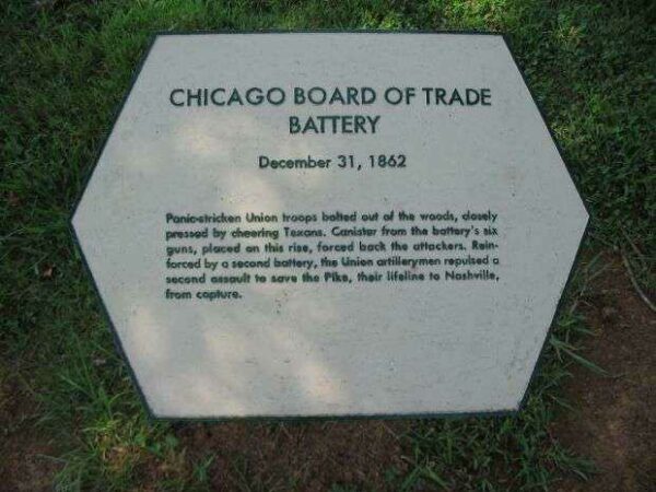 CHICAGO BOARD OF TRADE BATTERY MEMORIAL CANNON PLAQUE