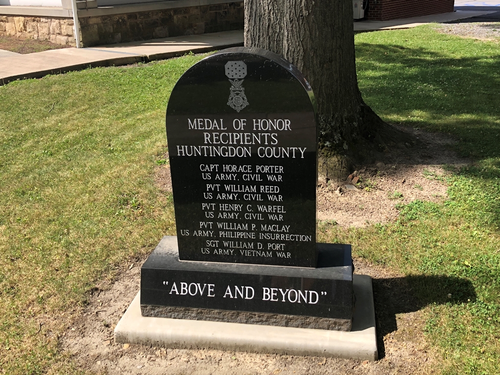 MEDAL OF HONOR RECIPIENTS HUNTINGDON COUNTY MEMORIAL