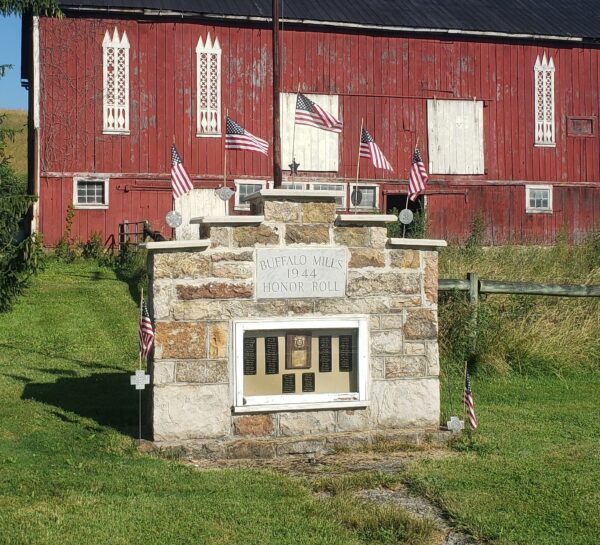 BUFFALO MILLS HONOR ROLL WAR MEMORIAL