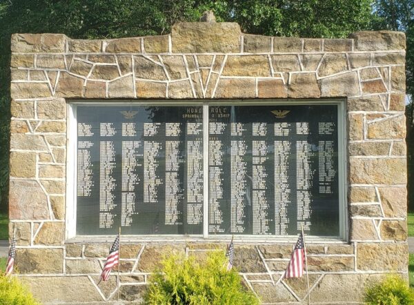 SPRINGHILL TOWNSHIP HONOR ROLL MEMORIAL PLAQUE