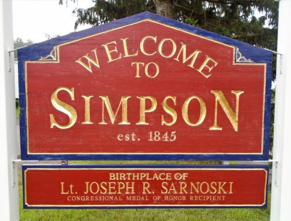 LT. JOSEPH R. SARNOSKI MEDAL OF HONOR WAR MEMORIAL MARKER