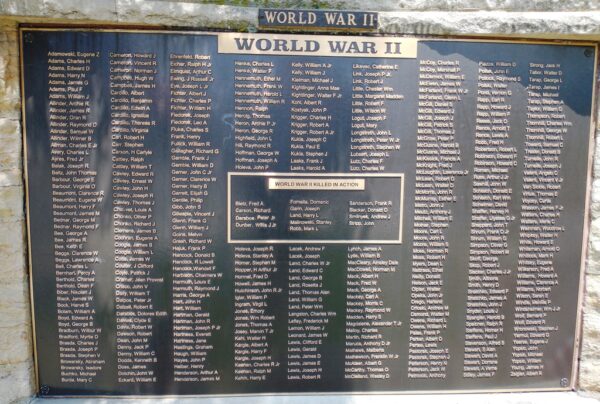 OAKDALE HONOR ROLL WAR MEMORIAL PLAQUE C