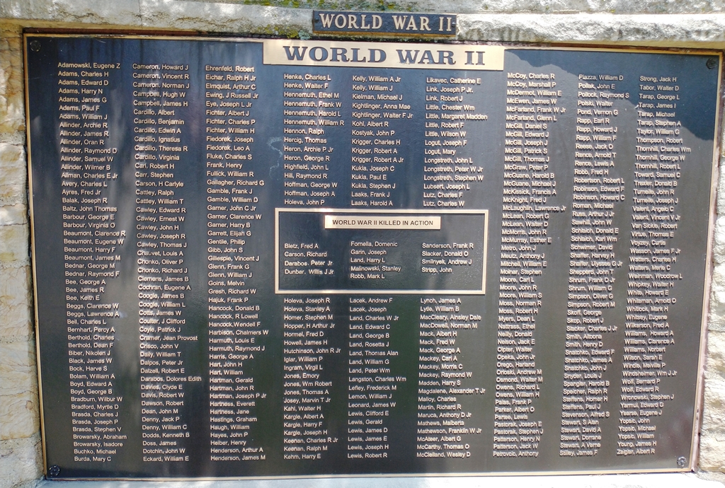 OAKDALE HONOR ROLL WAR MEMORIAL PLAQUE C