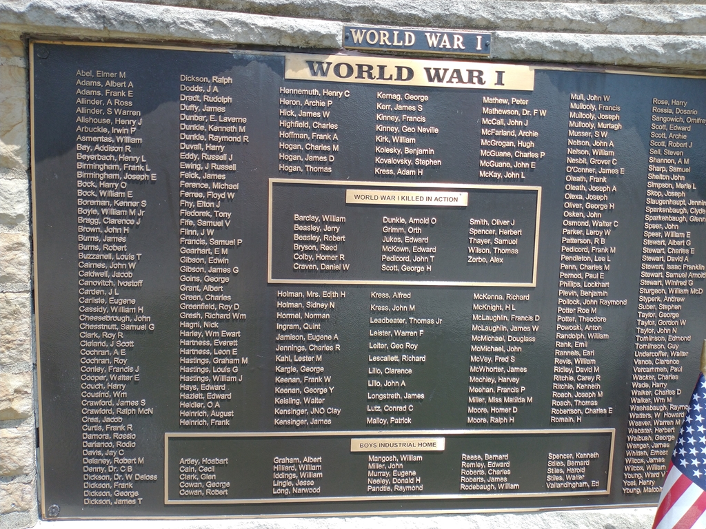 OAKDALE HONOR ROLL WAR MEMORIAL PLAQUE B