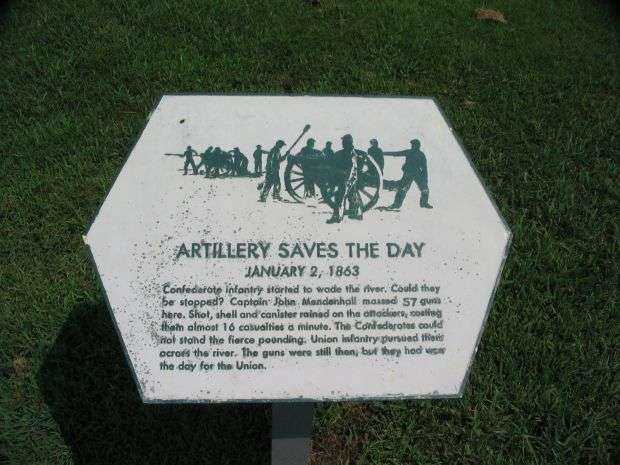 ARTILLERY SAVES THE DAY MEMORIAL CANNON PLAQUE