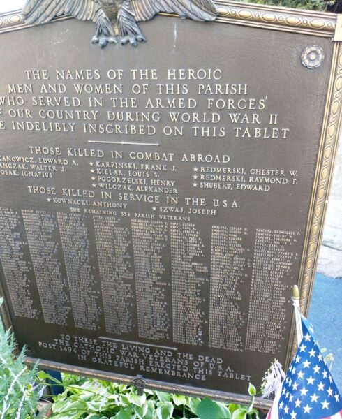CATHOLIC WAR VETERANS POST 1494 WORLD WAR II MEMORIAL