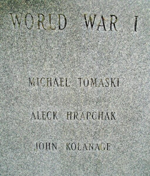 SAINT JOHN’S CHURCH SUPREME SACRIFICE MEMORIAL LEFT STONE