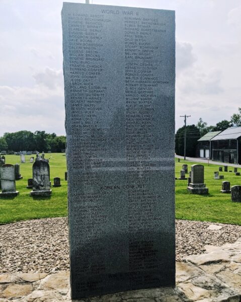 REBERSBURG WAR VETERANS MEMORIAL STONE B