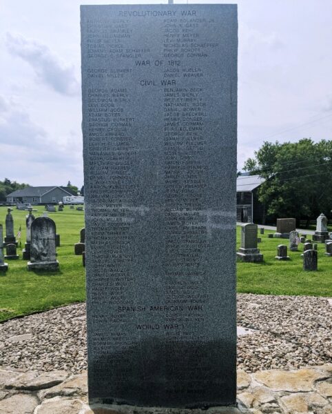 REBERSBURG WAR VETERANS MEMORIAL STONE A