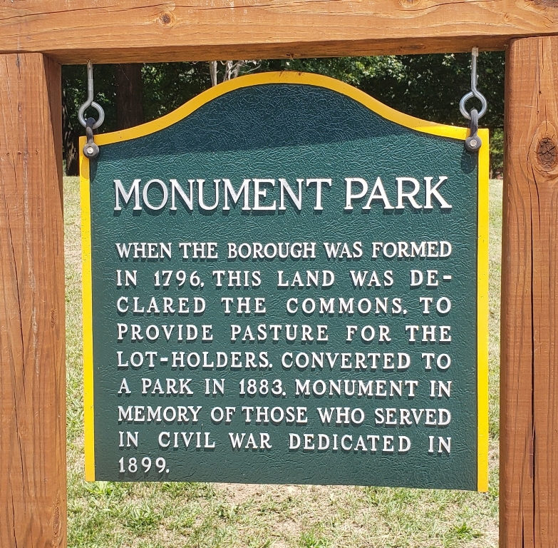 WAYNESBURG MONUMENT PARK MEMORIAL MARKER
