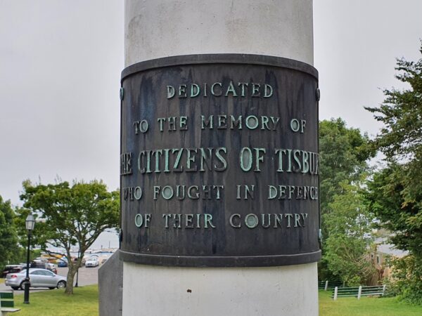 CITIZENS OF TISBURY VETERANS MEMORIAL FLAGPOLE PLAQUE