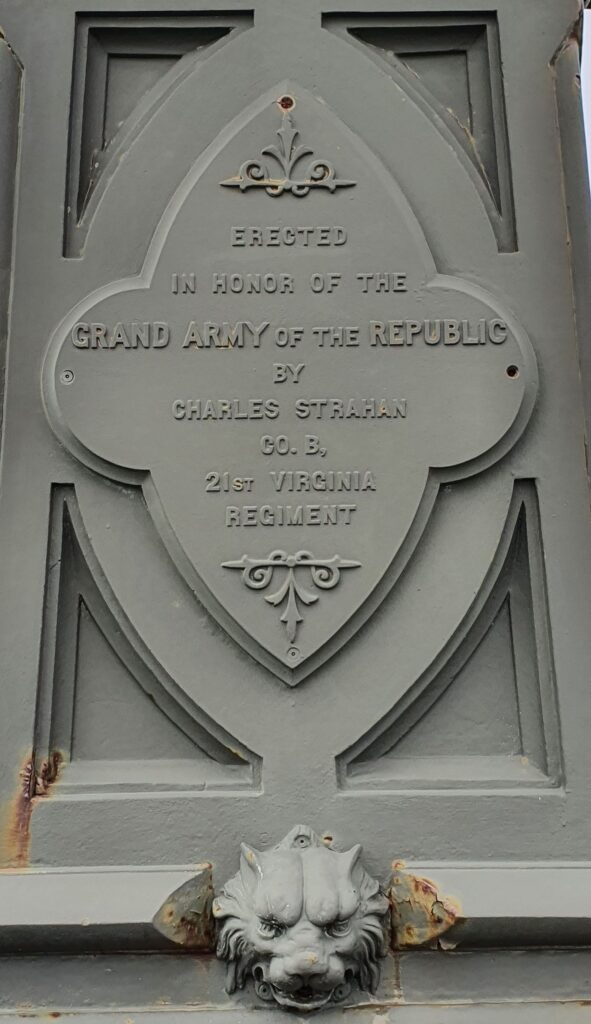 GRAND ARMY OF THE REPUBLIC SOLDIERS’ MEMORIAL FOUTAIN STONE