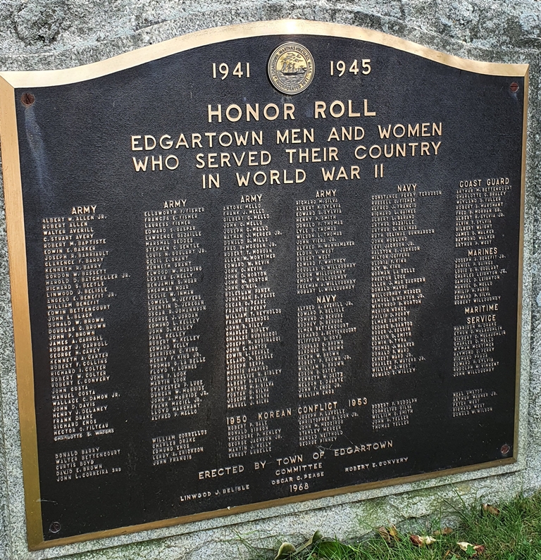 EDGARTOWN WORLD WAR II AND KOREAN WAR MEMORIAL