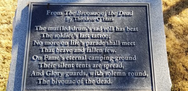 SAN ANTONIO NATIONAL CEMETERY BIVOUAC OF THE DEAD MEMORIAL PLAQUE