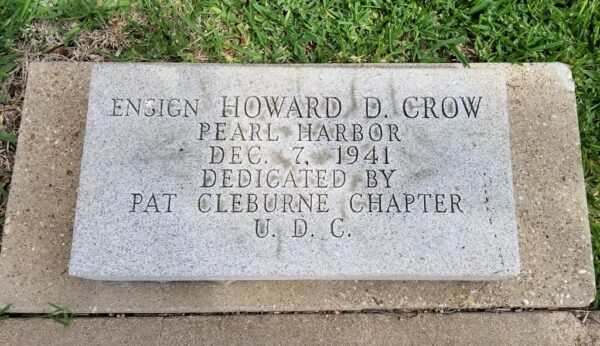 ENSIGN HOWARD D. CROW WAR MEMORIAL TABLET