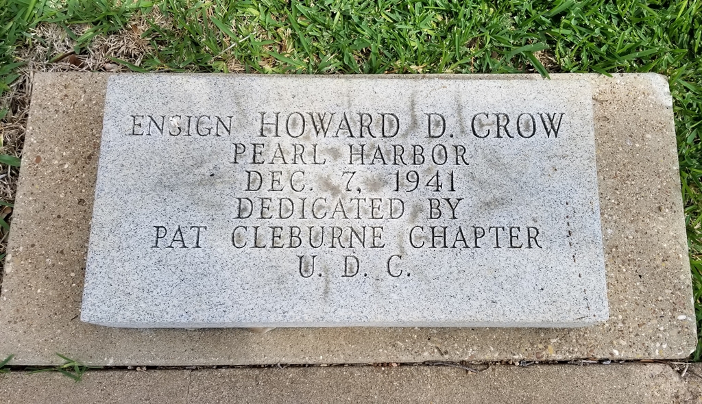 ENSIGN HOWARD D. CROW WAR MEMORIAL TABLET
