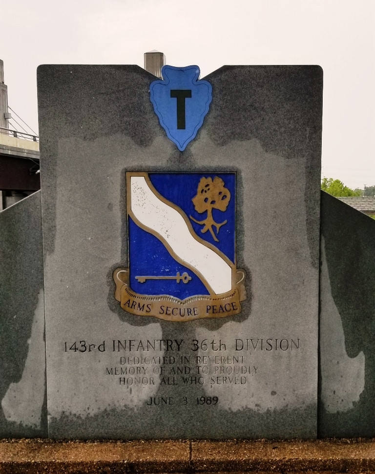 143RD INFANTRY 36TH DIVISION MEMORIAL