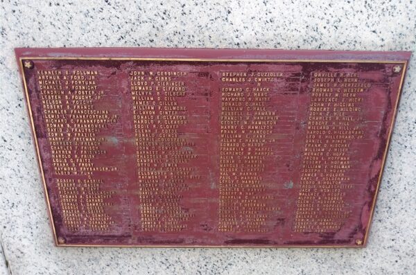 LUCAS COUNTY WORLD WAR II MEMORIAL PLAQUE C