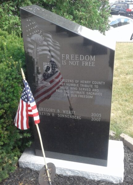 CITIZENS OF HENRY COUNTY ULTIMATE SACRIFICE WAR MEMORIAL