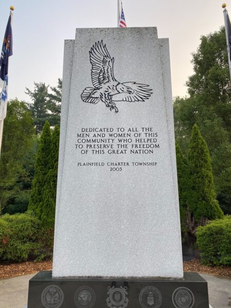 PLAINFIELD CHARTER TOWNSHIP VETERANS MEMORIAL