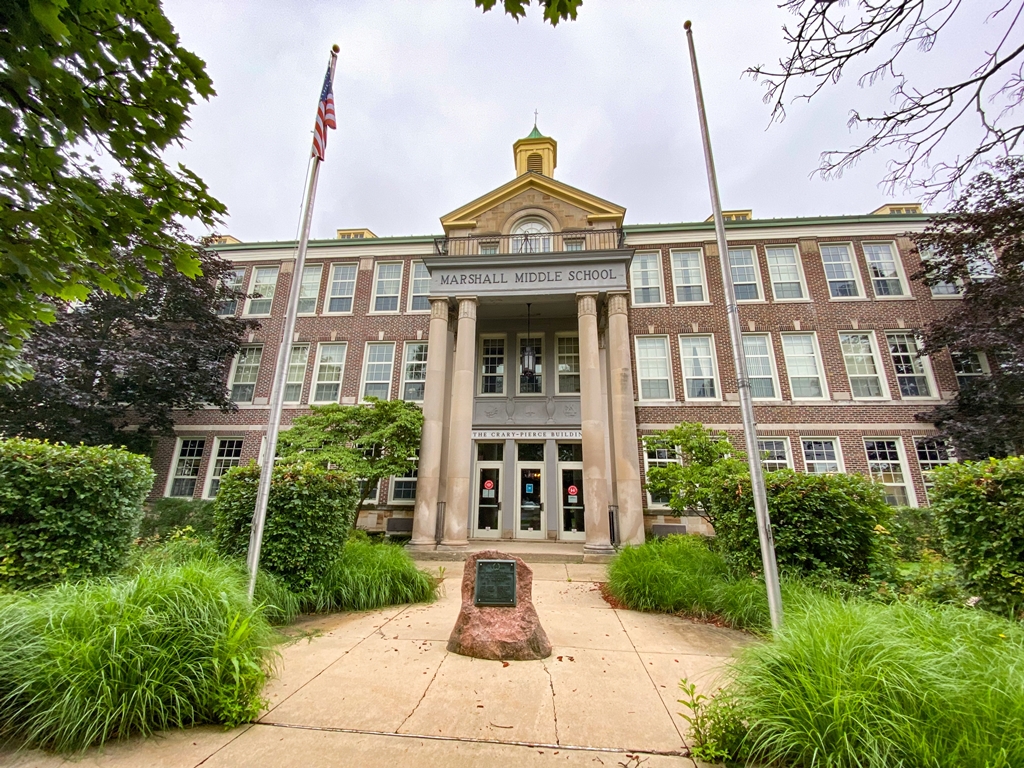 MARSHALL HIGH SCHOOL SUPREME SACRIFICE WORLD WAR II MEMORIAL