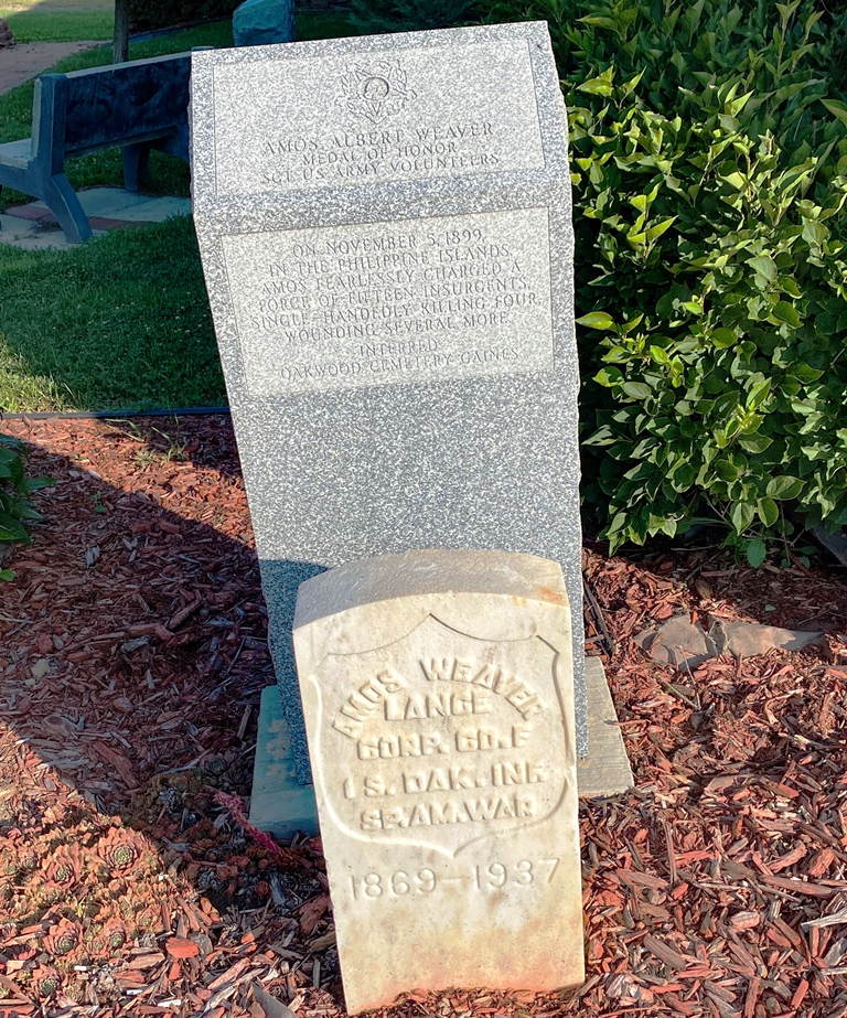 AMOS ALBERT WEAVER MEDAL OF HONOR WAR MEMORIAL